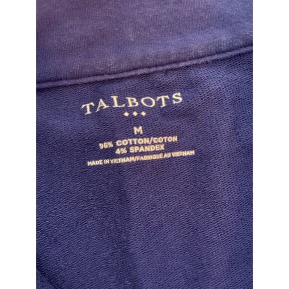 Talbots blue lightweight full zip jacket woman’s size medium - Picture 3 of 6
